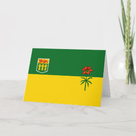 Cartão Bandeira de Saskatchewan