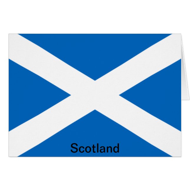 Cartão Bandeira de Scotland (Frente Horizontal)