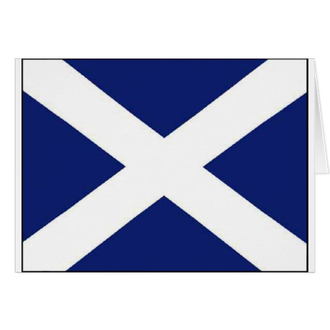 CARTÃO BANDEIRA DE SCOTLAND (Frente Horizontal)