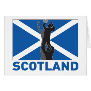 Cartão Bandeira de scotland da bola do lance do lineout