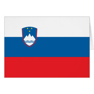 Cartão Bandeira de Slovenia