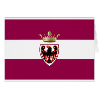 Cartão Bandeira de Trentino (Italia)