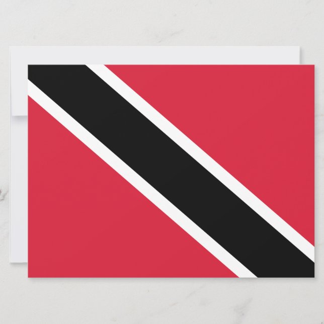 Cartão Bandeira de Trinidad e Tobago (Frente)