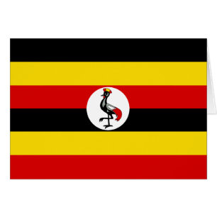 Cartão Bandeira de Uganda