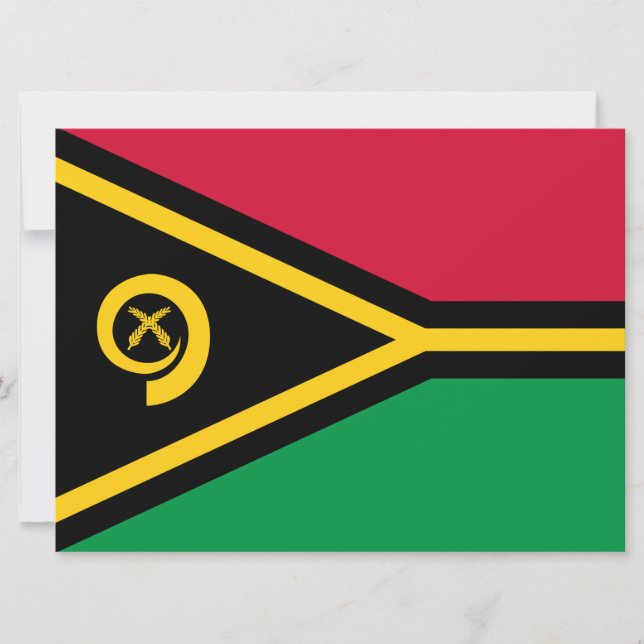 Cartão Bandeira de Vanuatu (Frente)