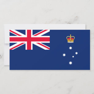Cartão Bandeira de Victoria (Austrália)