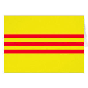 Cartão Bandeira de Vietnam sul