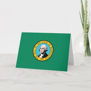 Cartão Bandeira de Washington, Bandeira de Washington