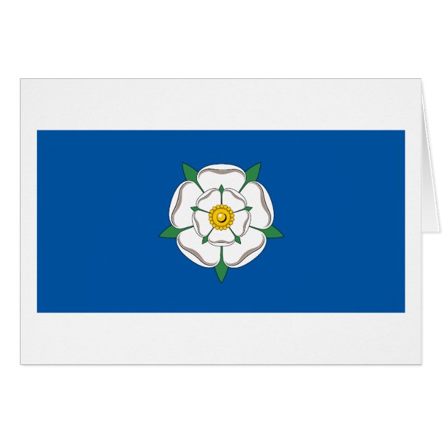Cartão Bandeira de Yorkshire (Frente Horizontal)