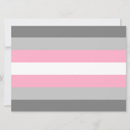 Cartão Bandeira Demigirl (Orgulho da Menina Demi) (Identi
