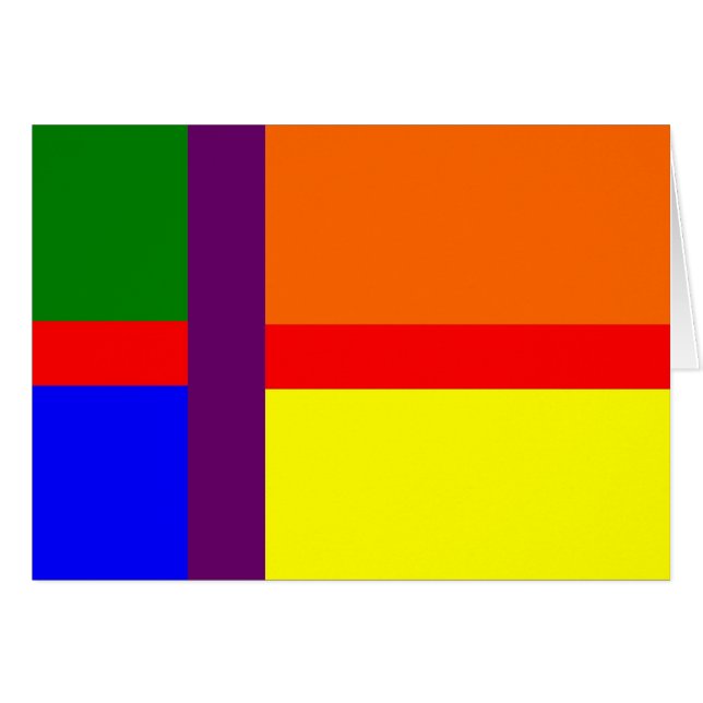 Cartão Bandeira dinamarquesa do orgulho gay (Frente Horizontal)