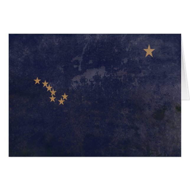 CARTÃO BANDEIRA DO ALASKA (Frente Horizontal)