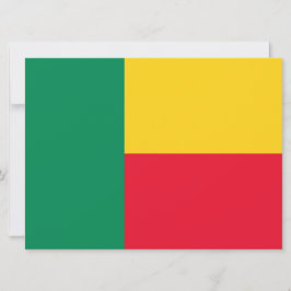Cartão Bandeira do Benim (África)