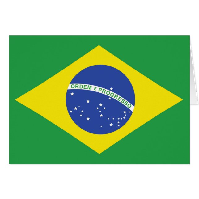 Cartão Bandeira do Brasil (Frente Horizontal)