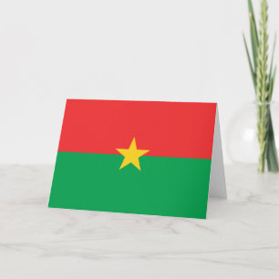 Cartão Bandeira do Burkina Faso