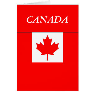 Cartão Bandeira do Canadá
