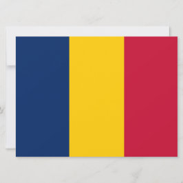 Cartão Bandeira do Chade (País Africano)