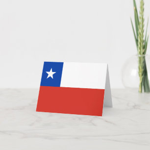 Cartão Bandeira do Chile