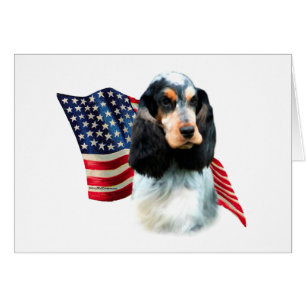 Cartão Bandeira do Cocker Spaniel Inglês