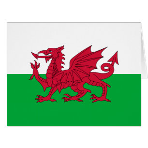 Cartão Bandeira do dragão de Galês
