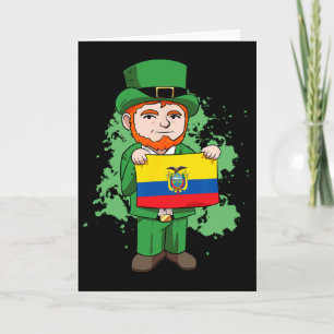 Cartão Bandeira do Equador Orgulhosamente Equatoriano Dia