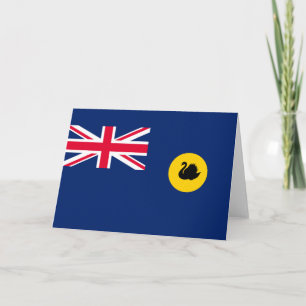 Cartão Bandeira do Estado da Austrália Ocidental