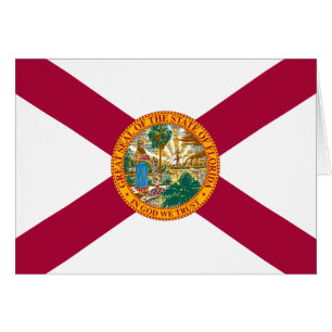 Cartão Bandeira do Estado da Flórida