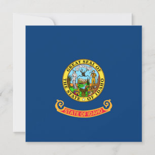 Cartão Bandeira do Estado de Idaho