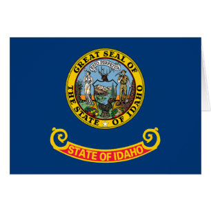 Cartão Bandeira do Estado de Idaho
