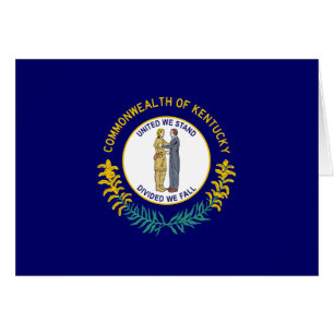 Cartão Bandeira do estado de Kentucky