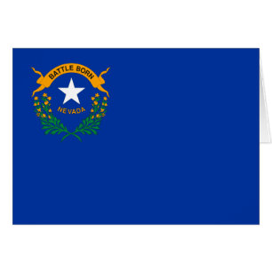 Cartão Bandeira do Estado de Nevada