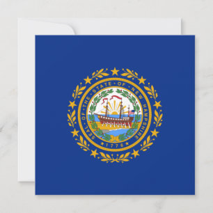 Cartão Bandeira do Estado de New Hampshire