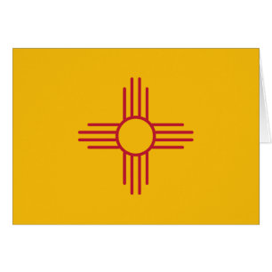 Cartão Bandeira do estado de New mexico