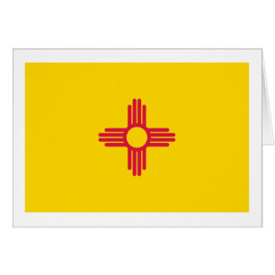 Cartão Bandeira do estado de New mexico