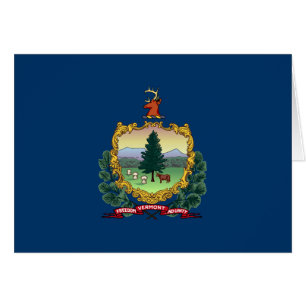 Cartão Bandeira do Estado de Vermont