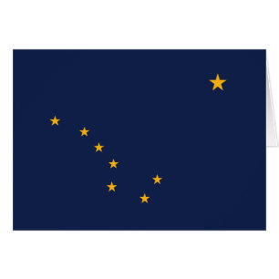 Cartão Bandeira do Estado do Alasca