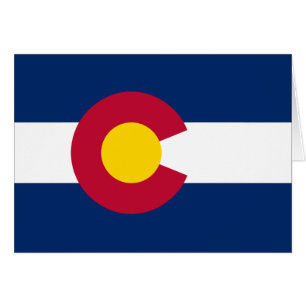 Cartão Bandeira do Estado do Colorado