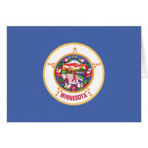 Cartão Bandeira do Estado do Minnesota