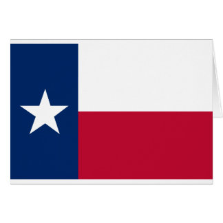 Cartão Bandeira do Estado do Texas