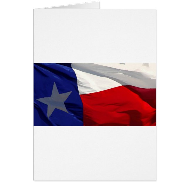 Cartão Bandeira do Estado do Texas (Frente)