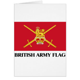 Cartão Bandeira do exército britânico