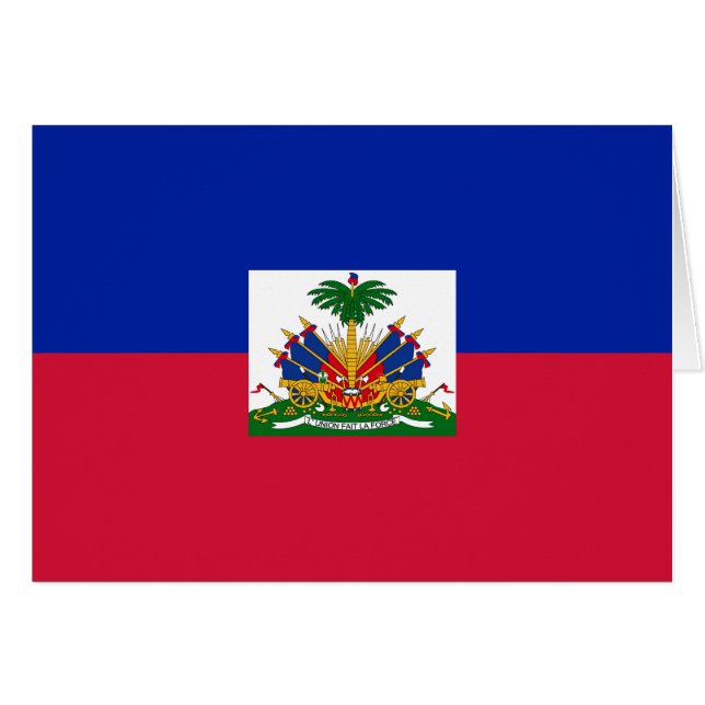 Cartão Bandeira do Haiti (Frente Horizontal)