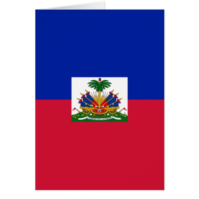 Cartão Bandeira do Haiti (Frente)