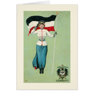 Cartão Bandeira do império alemão (1871-1918)