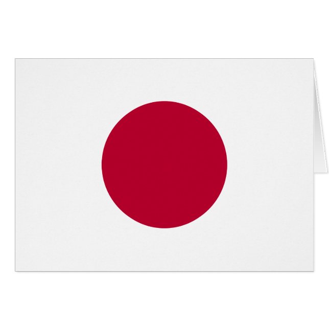 Cartão Bandeira do Japão (Frente Horizontal)