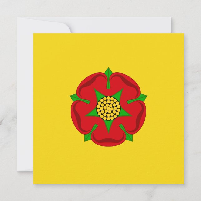 Cartão Bandeira do Lancashire (Frente)