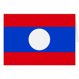 Cartão Bandeira do Laos