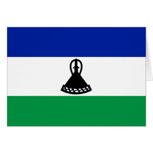 Cartão Bandeira do Lesoto