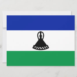 Cartão Bandeira do Lesoto