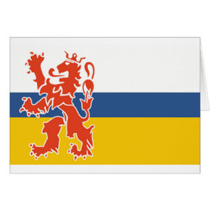 Cartão Bandeira do Limburgo neerlandês